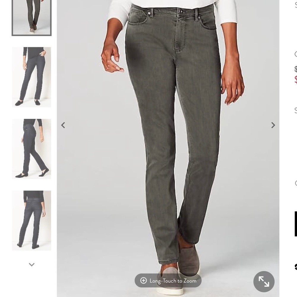 JJill Straight Leg High Waist Jean Size 8